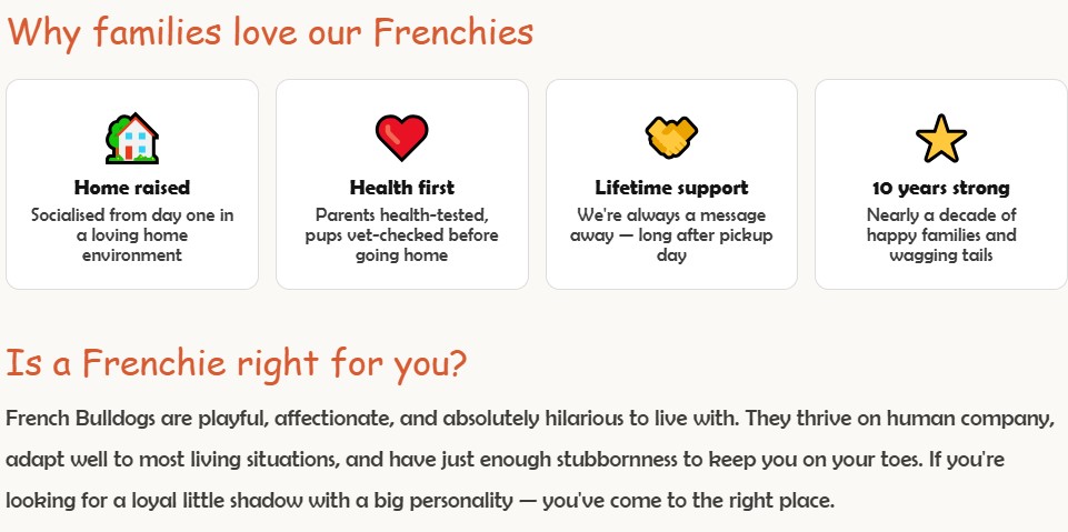 why families love our frenchies